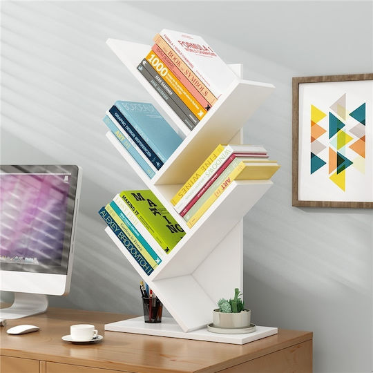 Bibliotecă Albă 30x16x40 cm