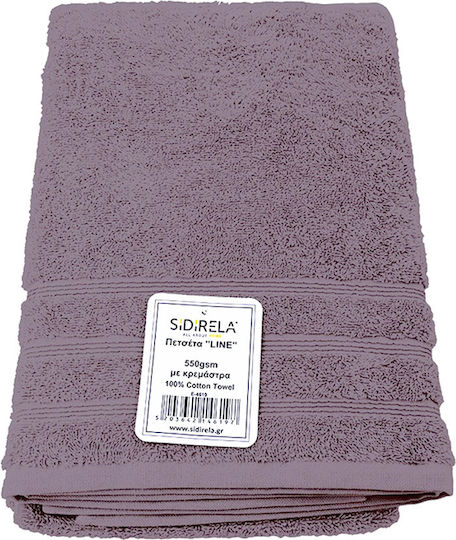 Sidirela Körper Badetuch 70x140cm Flieder Gewicht 550gr/m²