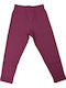 Kinder Leggings Lang D.pink