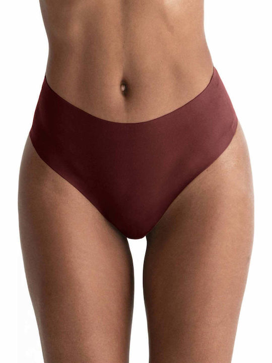 Talie înaltă Femeie Slip fără cusături Plum Violet