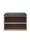 Kiana Wooden Shoe Organizer Beige 60x32x44cm