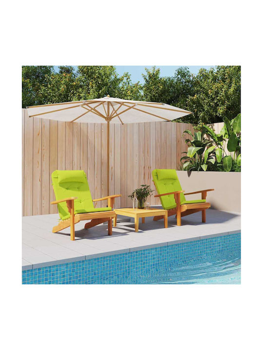 vidaXL Garden Chair Cushion with Backrest Brigh...