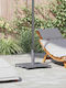 vidaXL Metallic Umbrella Stand Brown 45x45x31cm