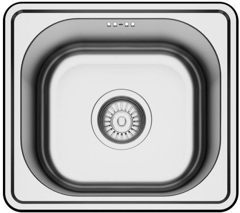 Geman 33150072 Ένθετος Inox Σαγρέ Μ37xΠ33cm Χρυσός