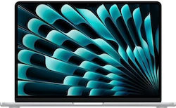 Apple MacBook Air 13" (2024) 13.6" Retina Display (M3-8-Kern/24GB/512GB SSD/10-Kern-GPU) mit Ladegerät 35W Doppel-Port Silber (US Tastatursprache)