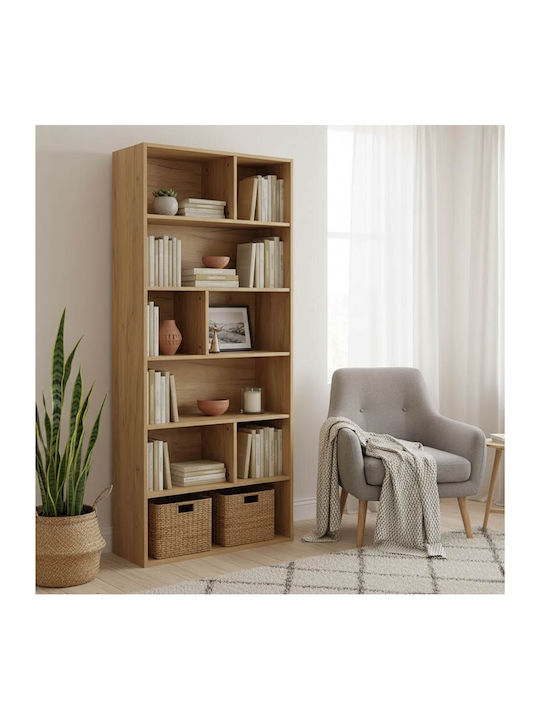 Bibliotecă Evergin Oak Shade 80x30x180cm
