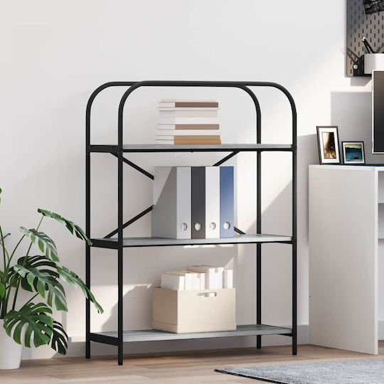 Bibliotecă Gri Sonoma 80x30x109 cm
