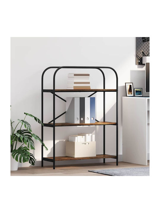 Bibliotecă Stejar Fumuriu 80x30x109 cm