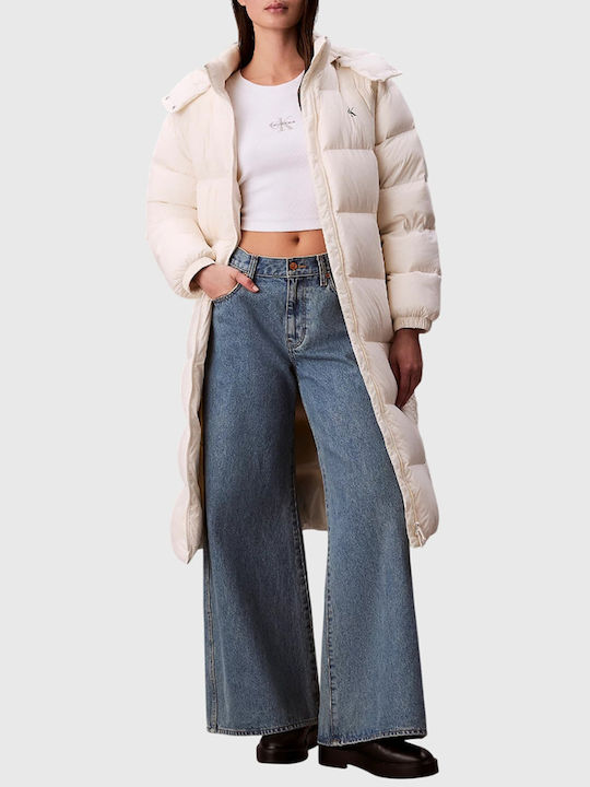 Calvin Klein Μακρύ Γυναικείο Puffer Μπουφάν για...
