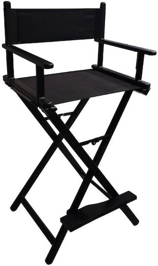 Gabbiano Chair for Makeup with Adjustable Height Black