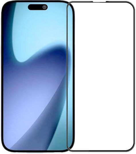 Iphone 17 Air Mofi 9h 3D Explosion-Proof Curved Screen Tempered Glass Film Black