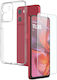 Motorola Moto G05 E15 Northjo 2 In 1 TPU Phone Case Screen Protector Tempered Glass Film Clear