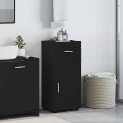 vidaXL Lemn Cabinet de baie L37xA31.5xÎ82cm Negru