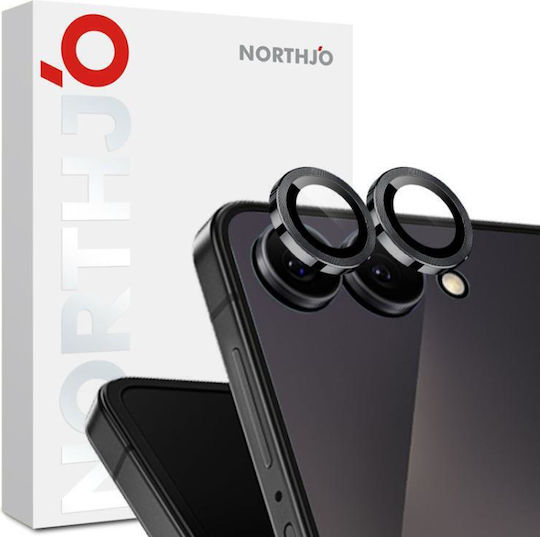 Northjo Camera Protection Metal Frame Black for the Samsung Galaxy Z Flip7 5G