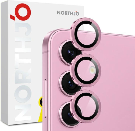 Northjo Camera Protection Metal Frame Pink for the Samsung Galaxy S25 FE 5G