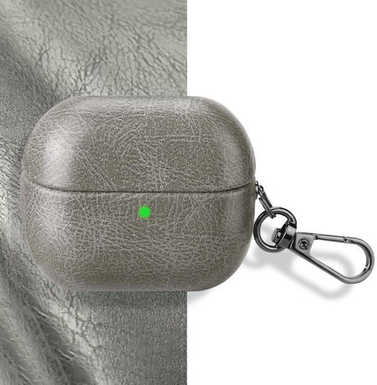 Retro Hülle mit Haken in Gray Farbe für Samsung Galaxy Buds 3 / 3 FE / 3 Pro