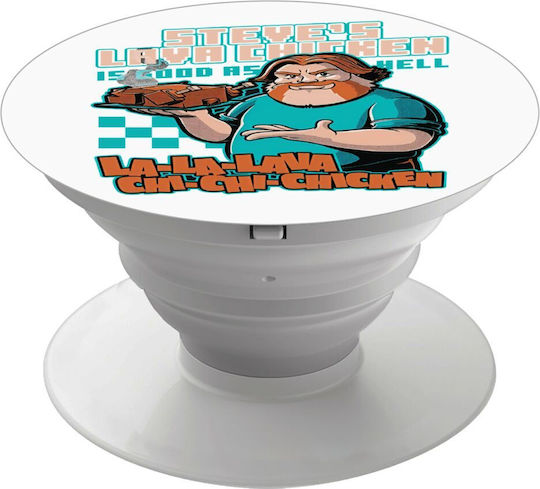 Steves Lava Chicken Phone Holders Stand Λευκό Βάση Στήριξης Κινητού Στο Χέρι