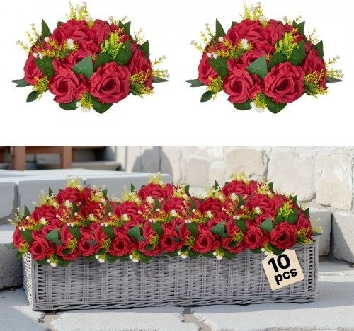 Vevor Flower Balls Wedding Centerpieces Fake Flower Ball Arrangement 10 Pieces