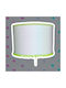 Oxygen Shinny Octagon Κρεμαστό Φωτιστικό Πράσινο με Ντουί E27 35x20εκ.