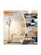 Costway Vintage Floor Lamp H169cm. Black