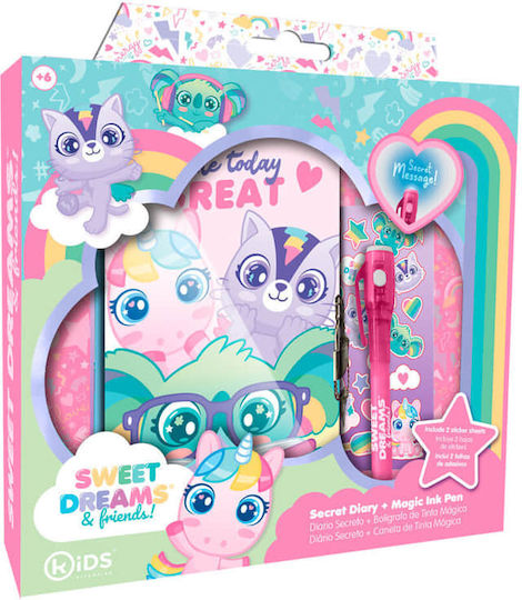 Kids Licensing Sweet Dreams Children's Notebook Magic Pen Stickers