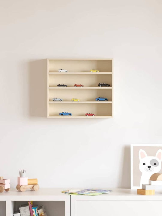 Детски Стенен Кафяв Рафт 40x8.5x37см