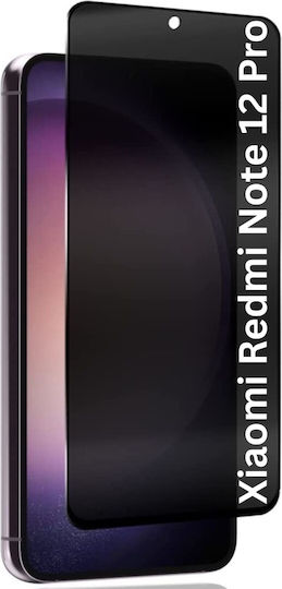 Folie Protectie Telefoane Xiaomi Redmi Note 12 Pro 5G Poco X5 Pro Redmi Note 12 Pro+ Anti-spy Ultra HD 9H Protecție Instalare Ușoară 111Z Privacy Set Autocolant