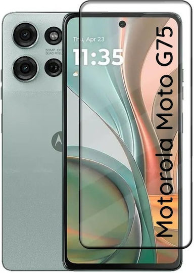 Screen Protector Motorola Moto G75 Skyddar Innovation Sticlă Temperată Ultra HD 111D Protecție Instalare Ușoară Set Autocolante Transparent