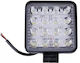 Offroad Led Car Spotlight 16 Led 48w Square