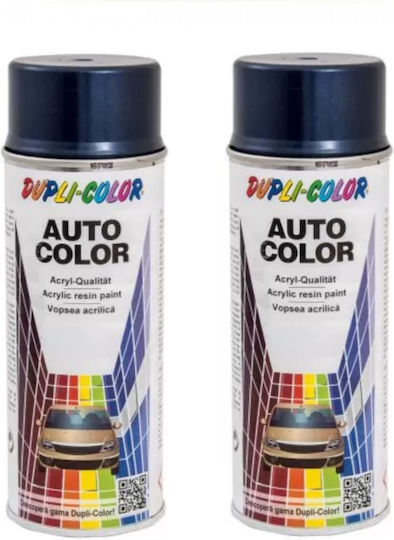 Package 2 X Dacia Olympic Blue Metallic Car Spray Paint Dupli-color 400 Ml