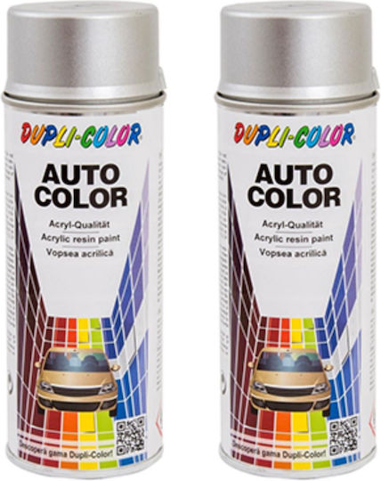 Пакет 2 X Dacia Сребриста Stellar Металик Спрей Боя За Автомобили Dupli-color 350 Ml