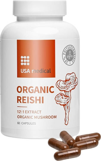 USA Medical Organic Reishi 350мг 60 капси