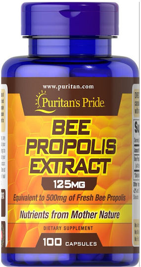 Puritan's Pride Bee Propolis Extract 125mg 85gr 100 κάψουλες