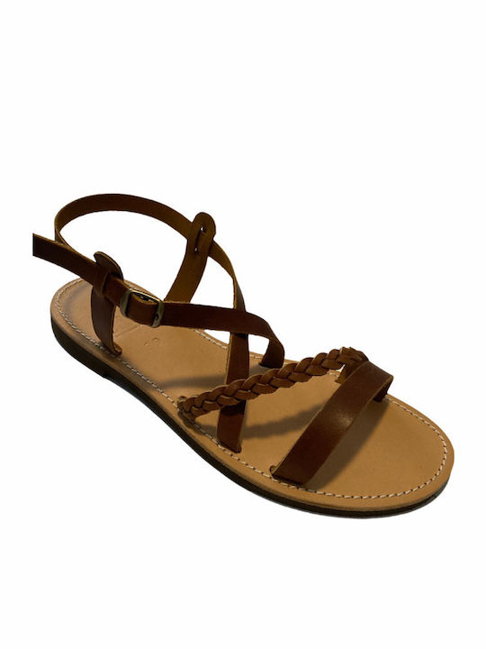 THeros Sandale Casual Damă Din Piele Maro