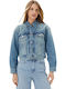 Zuschneiden Damen Jeansjacke Gold Dust