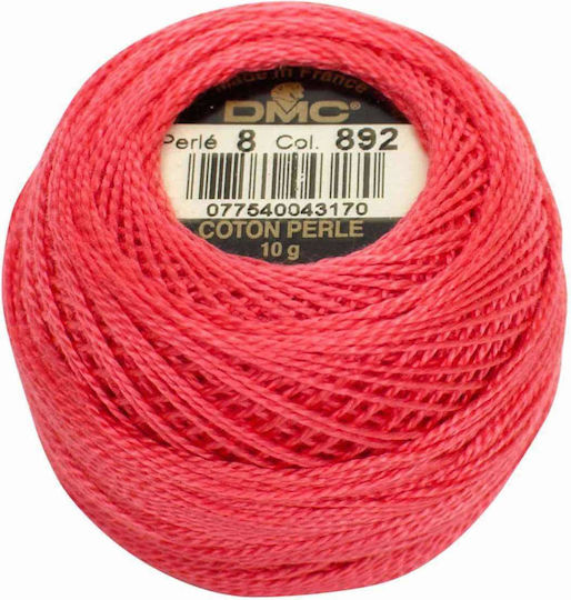 Нишка за Бродерия Памучна Kουваристара Cotton Perle No8 87м/10г 892 Фуксия