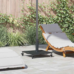 vidaXL Stand de umbrelă din Metal Negru 45x45x3...