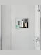 vidaXL Wall Mounted Bathroom Shelf Metallic 30x9.5x20cm Silver
