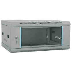 vidaXL Wandmontiert Rack-Schrank 60x35x28cm Gra...
