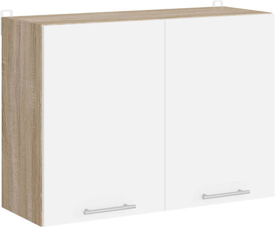 Sonoma Oak, White 80x30x58бр
