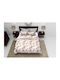 Alcam Single Quilt with Microfiber Filling 140x200cm Lavender Lavanda 250 GSM