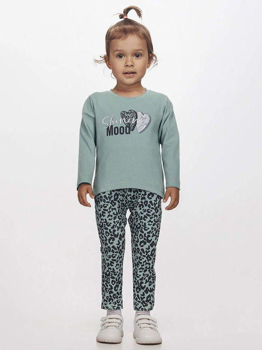 Kids' Set with Leggings Winter 2pcs Mint