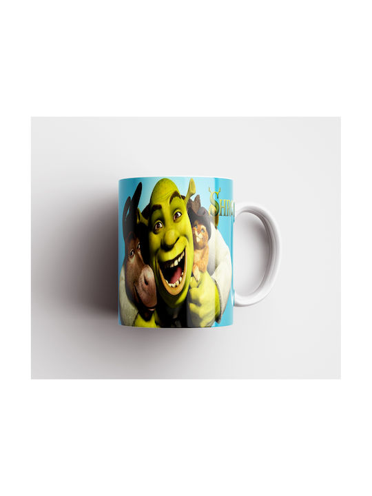 White Ceramic Mug 330ml Shrek Dp4777