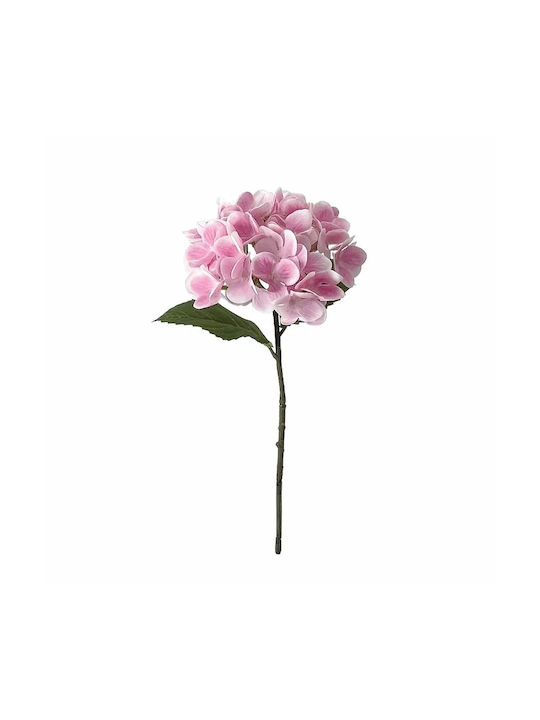Hydrangea Branch Pink Real Touch 2 Leaves Φ18x4...