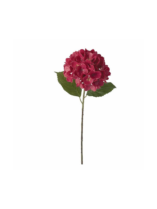 Hydrangea Branch Red Real Touch 2 Leaves Φ22.5x...