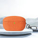Sony WF-1000XM5 Fine Cloth Earphone Case With Hook Orange