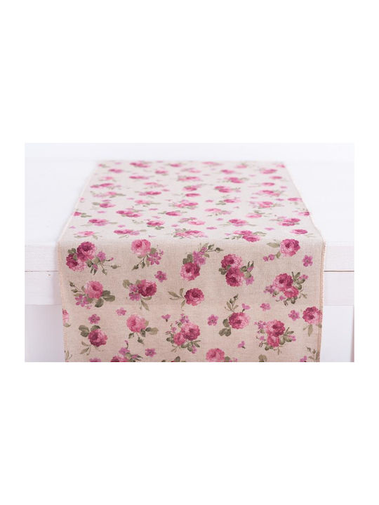 Beauty Home Τραπεζομάντηλο Ρόζα 32x150εκ.
