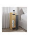 Bedside Table Elos Wooden Grey 25x27x60cm