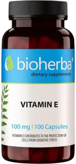 Bioherba Vitamin E Витамин за Кожата & Антиоксидантно действие 400иу 100 капси