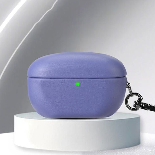 Sony Wf-1000xm5 Oily Leather Split Earphone Case Lavender Grey